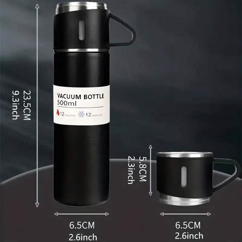 Insulated Stainless Steel Vacuum Flask Set